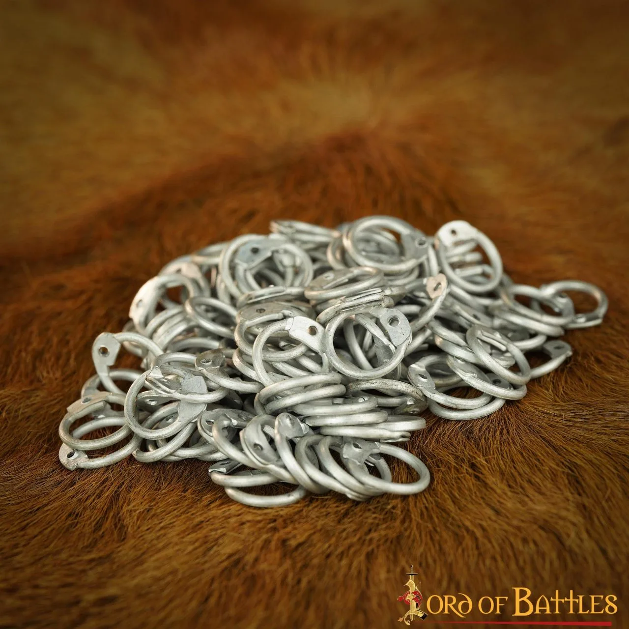 Loose Aluminium Round Rings With Dome Rivets DIY Chainmail Armor