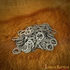 Loose Steel Rings Flat With Dome Rivets DIY Chainmail Armor