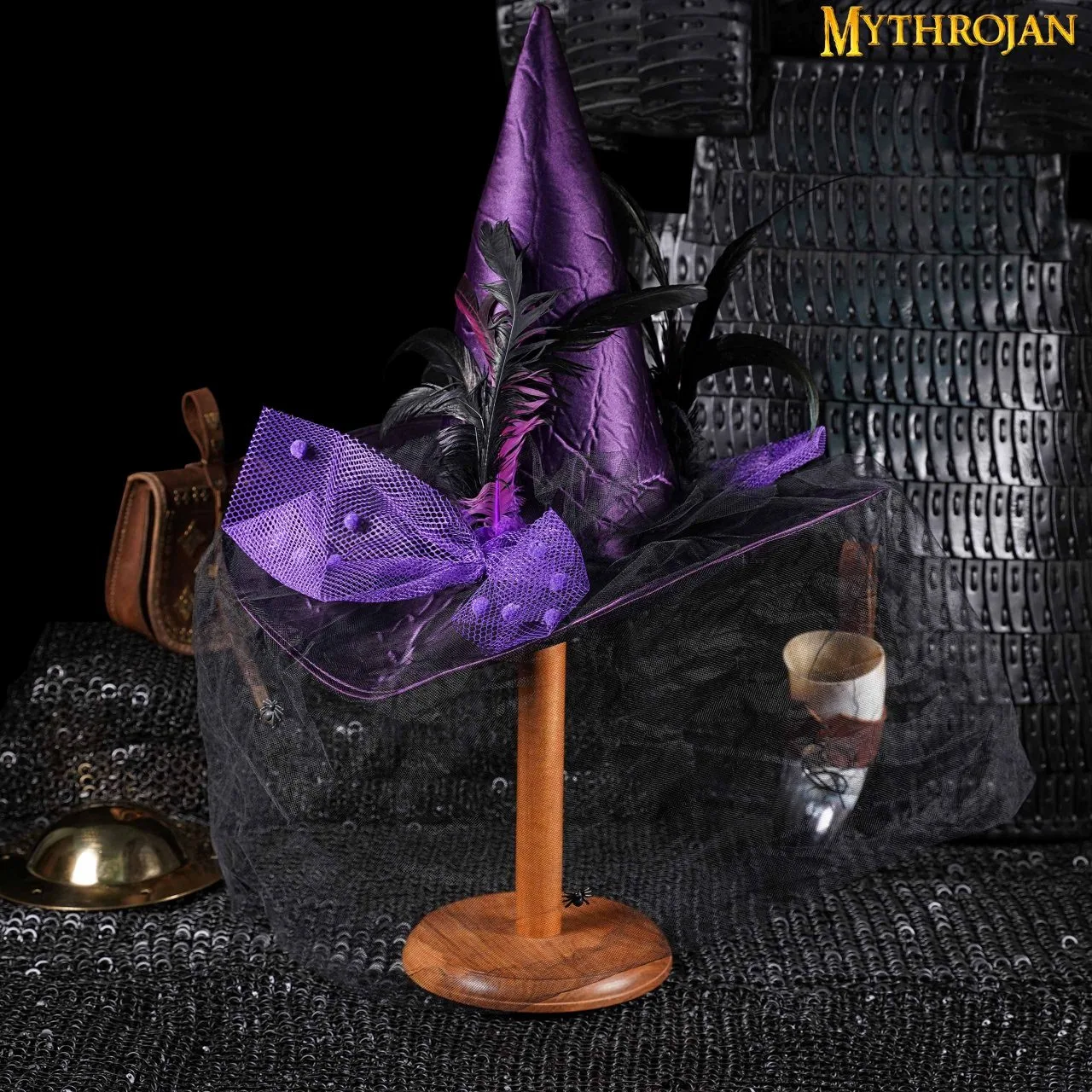 Mythrojan Medieval Wooden Helmet Stand - Image 2