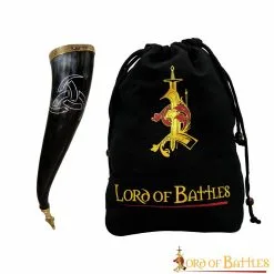 Triple Horns Of Odin Drinking Horn With Brass Fittings Real Ox Horn