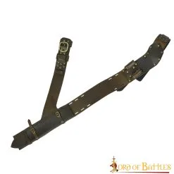 Medieval Back Hanger Baldric Genuine Leather Sword Sheath