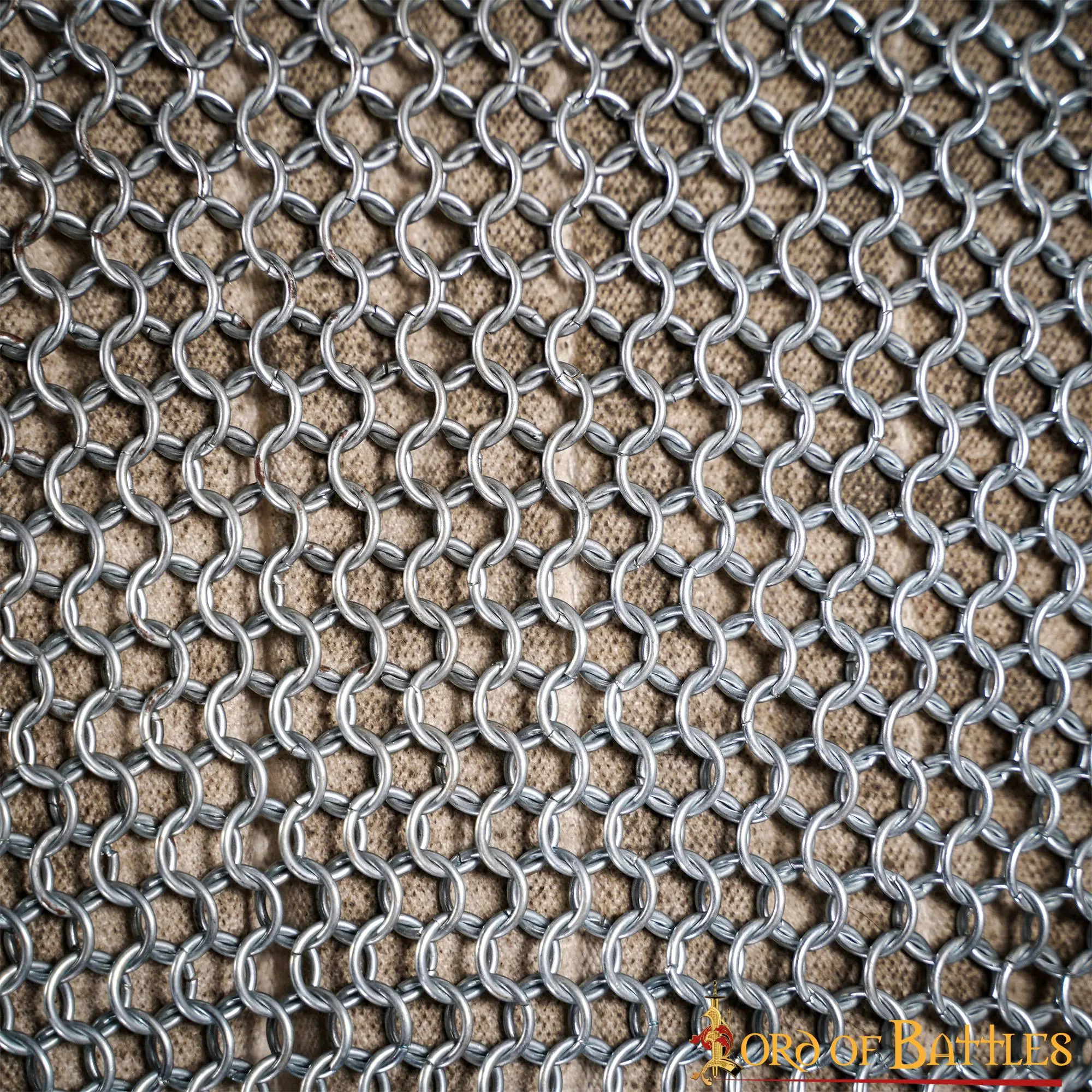 Round Ring Chainmail Medieval Half Sleeves Shirt Haubergeon, Butted, ID 10 Mm, Mild Steel - Image 4