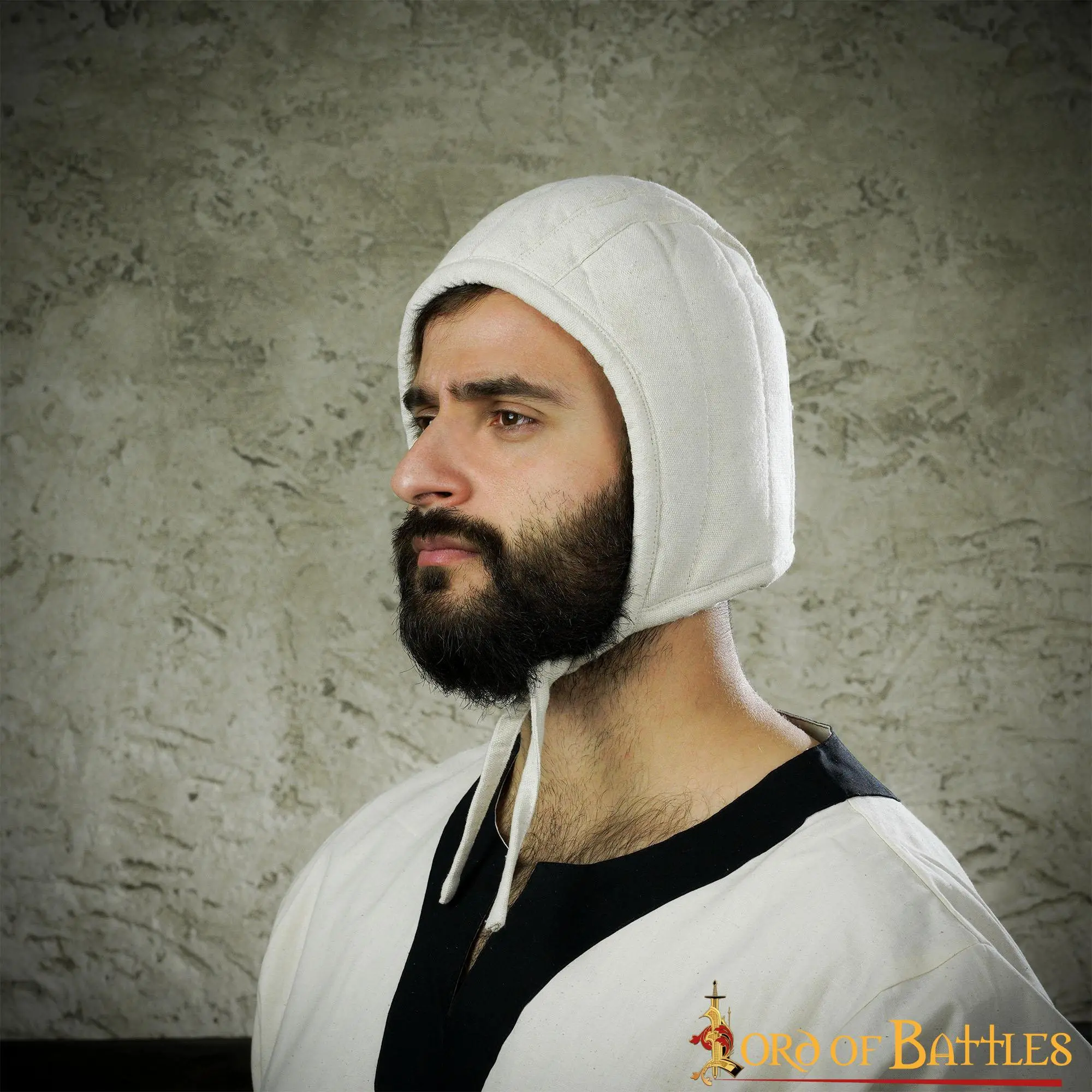 Medieval Quilted Padded Arming Cap Handmade Canvas Cotton