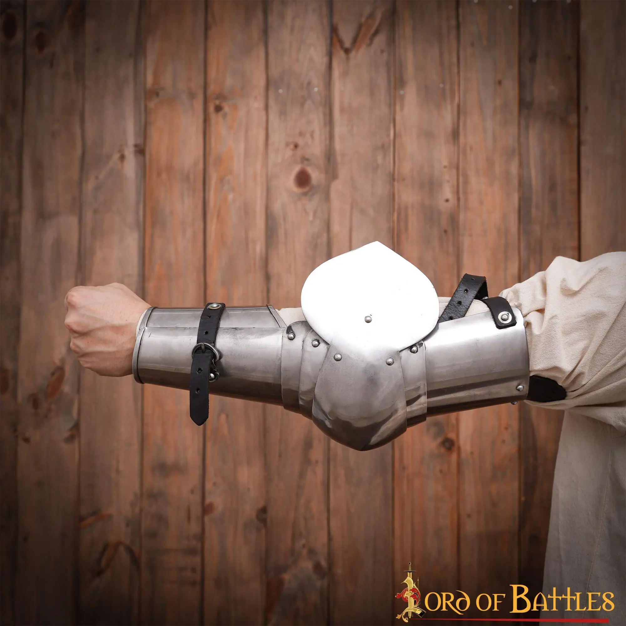 Medieval Italian Steel Arms Armor Fully Functional Vambraces 16 Gauge