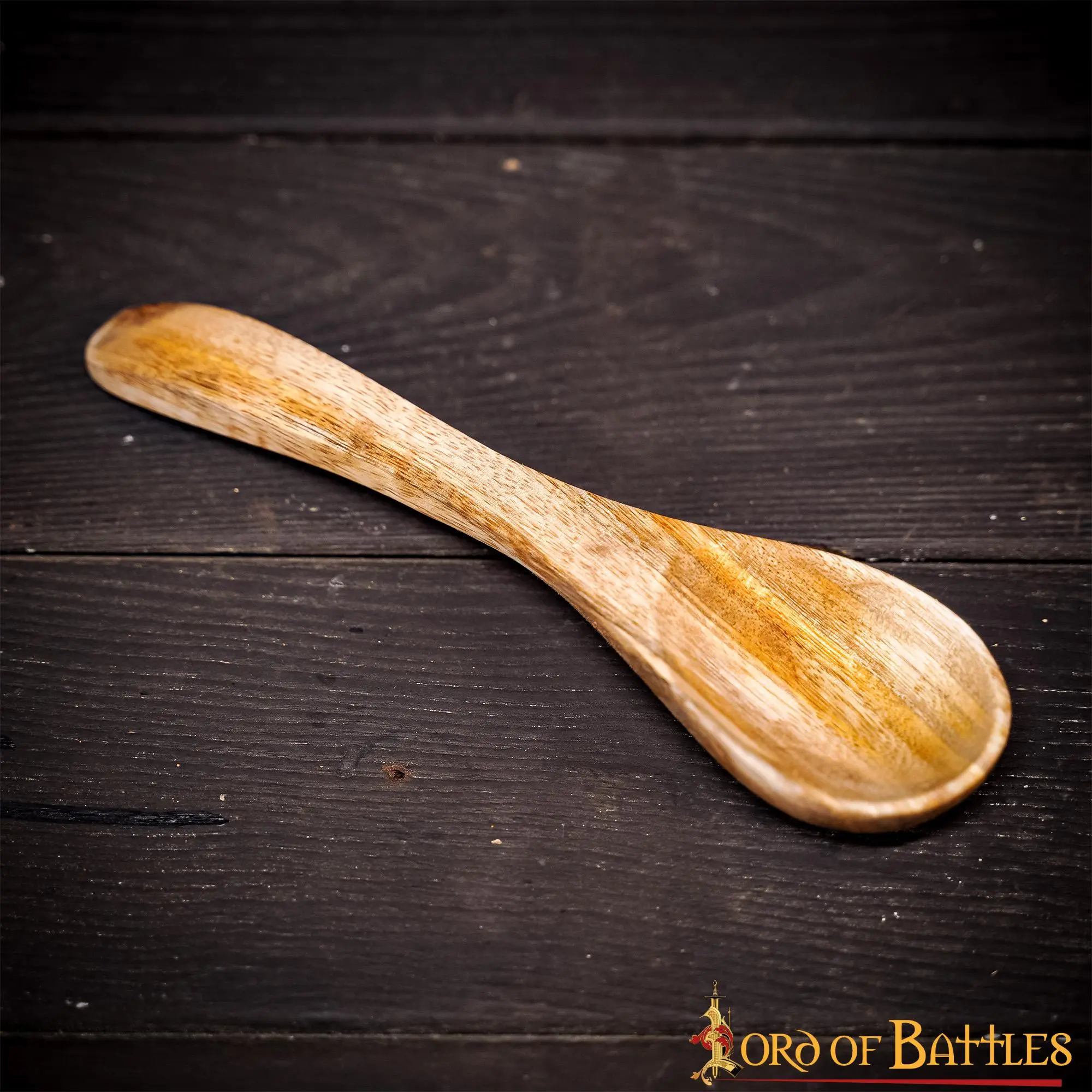 Medieval Functional Wooden Spoon Handmade From Genuine Wood - Image 6