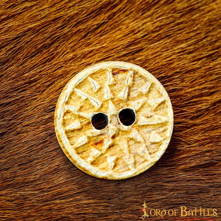 Medieval Horn Buttons Set Of 5 Handcrafted Genuine Buffalo Horn - Image 5