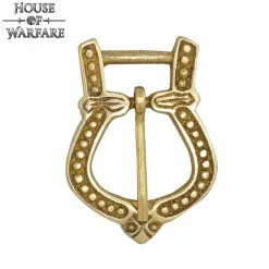 Late Medieval Solid Brass Buckle For Leather Belts / Straps