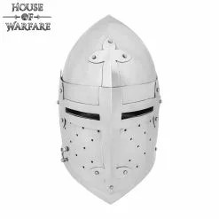 14th Century Medieval Knight Bascinet Helmet 16 Gauge