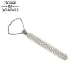 ‘The Knight’s Tuxedo’ Chainmail Tie Butted Mild Steel And Brass Rings, 8mm 16gauge