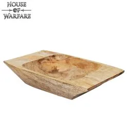 Hand Carved Medieval Genuine Wooden Tray