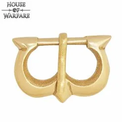 Solid Brass Medieval Belt Buckle For Leather Belts / Straps