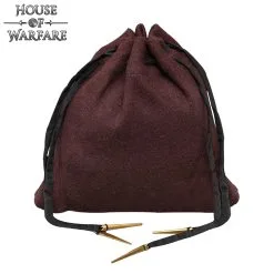 Medieval Merchant Woolen Drawstring Pouch