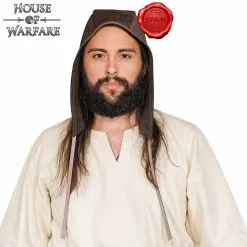 Handcrafted Genuine Leather Brown Peasant’s Cap