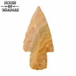 Small Stone Stemmed Arrowhead In Brown Flint 6cm