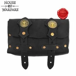 Adventurer Of The North Leather Belt Bag In Black And Brown