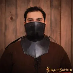 Black Knight Gorget With Foldable Bevor