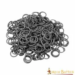 Loose Chainmail Rings Mild Steel Round Rings With Dome Rivets 10mm 16g