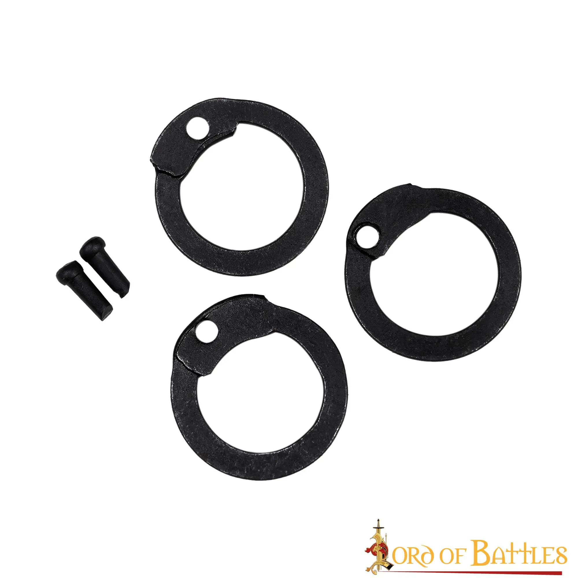 Loose Steel Flat Rings With Dome Rivets DIY Chainmail Armor - Image 2