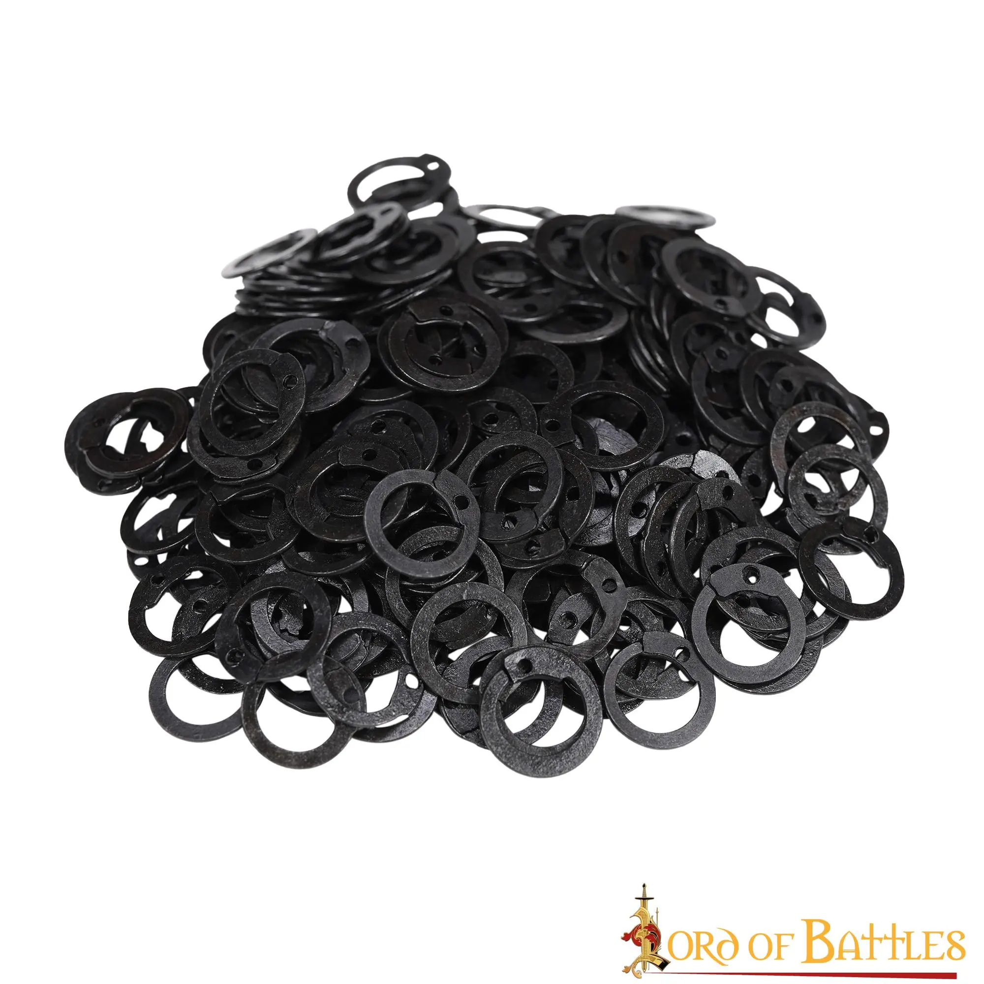 Loose Steel Flat Rings With Dome Rivets DIY Chainmail Armor - Image 3