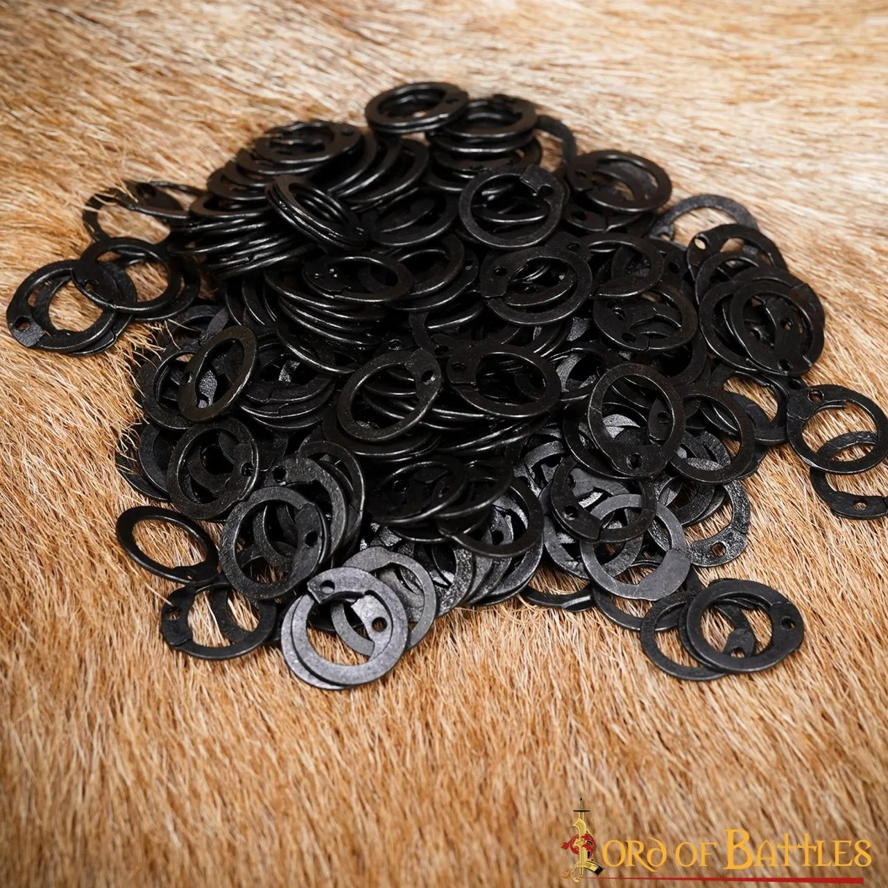 Loose Steel Flat Rings With Dome Rivets DIY Chainmail Armor