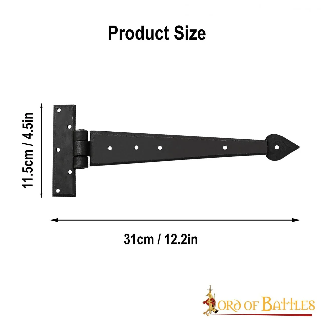 Vintage Door Hinge Handmade Iron Rustic Functional Accessory - Image 3