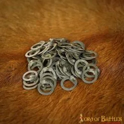 Loose Steel Rings Flat With Wedge Rivets DIY Chainmail Armor