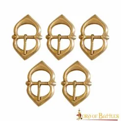 Late Medieval Pure Brass Buckle For Armour Straps