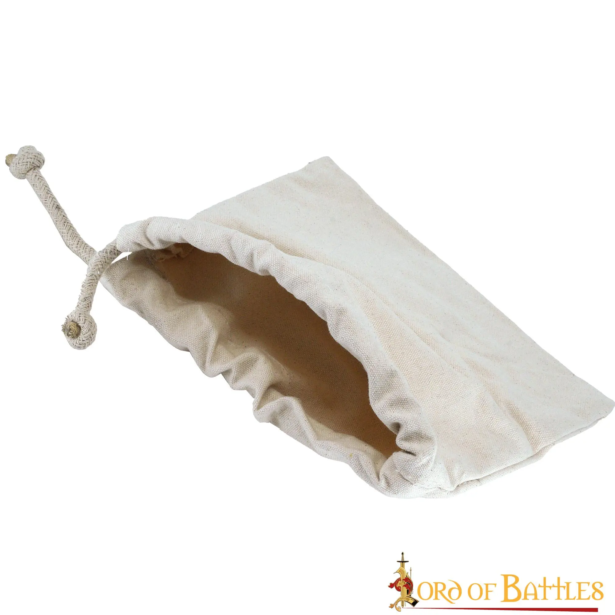 Medieval Drawstring Pouch Handmade From Canvas Cotton - Image 6