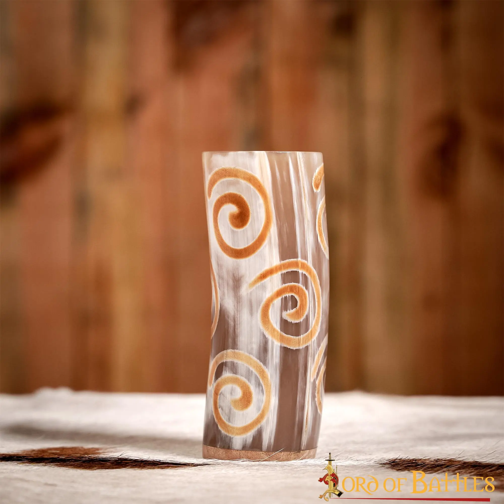 Medieval Viking Horn Tumbler Beer Mug Handcrafted Genuine Ox Horn - Image 6