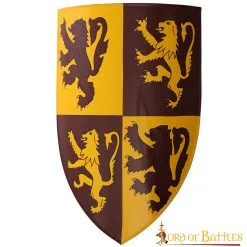 Decorative Welsh Shield With Lion Rampant Print Owain Glyndwr Coat Of Arms
