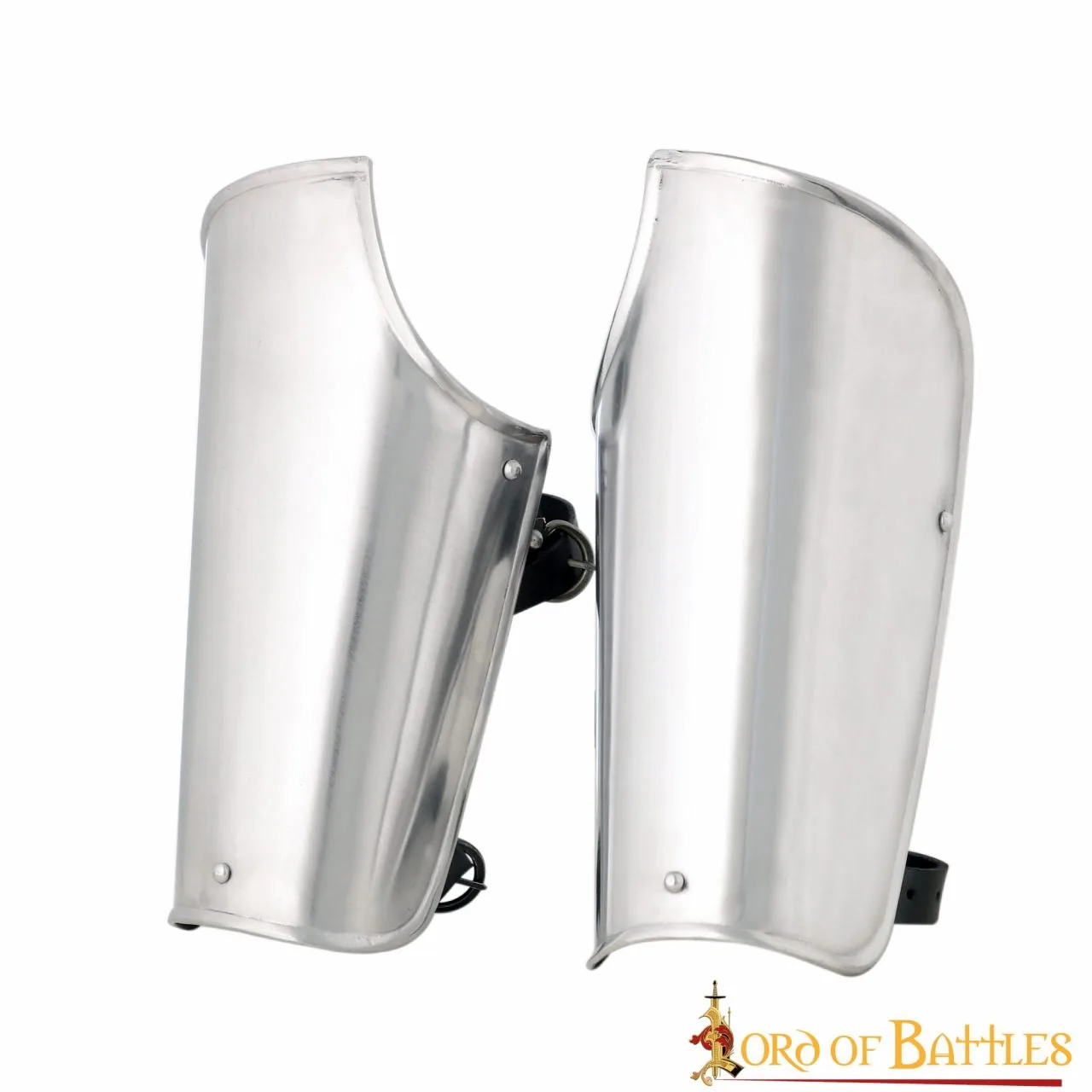 Medieval Knightly Bracers Functional Steel Arm Armor - Image 2