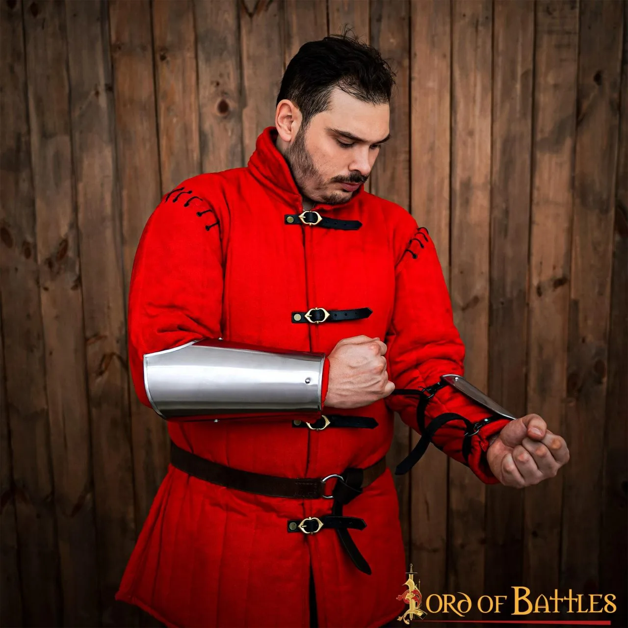 Medieval Knightly Bracers Functional Steel Arm Armor - Image 6