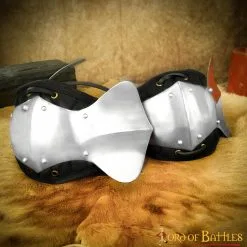 Medieval Knight Steel Couter With Padded Elbow