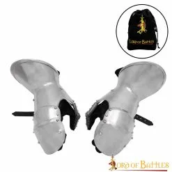 Medieval Milanese Knight Mitten Gauntlets 16 Gauge