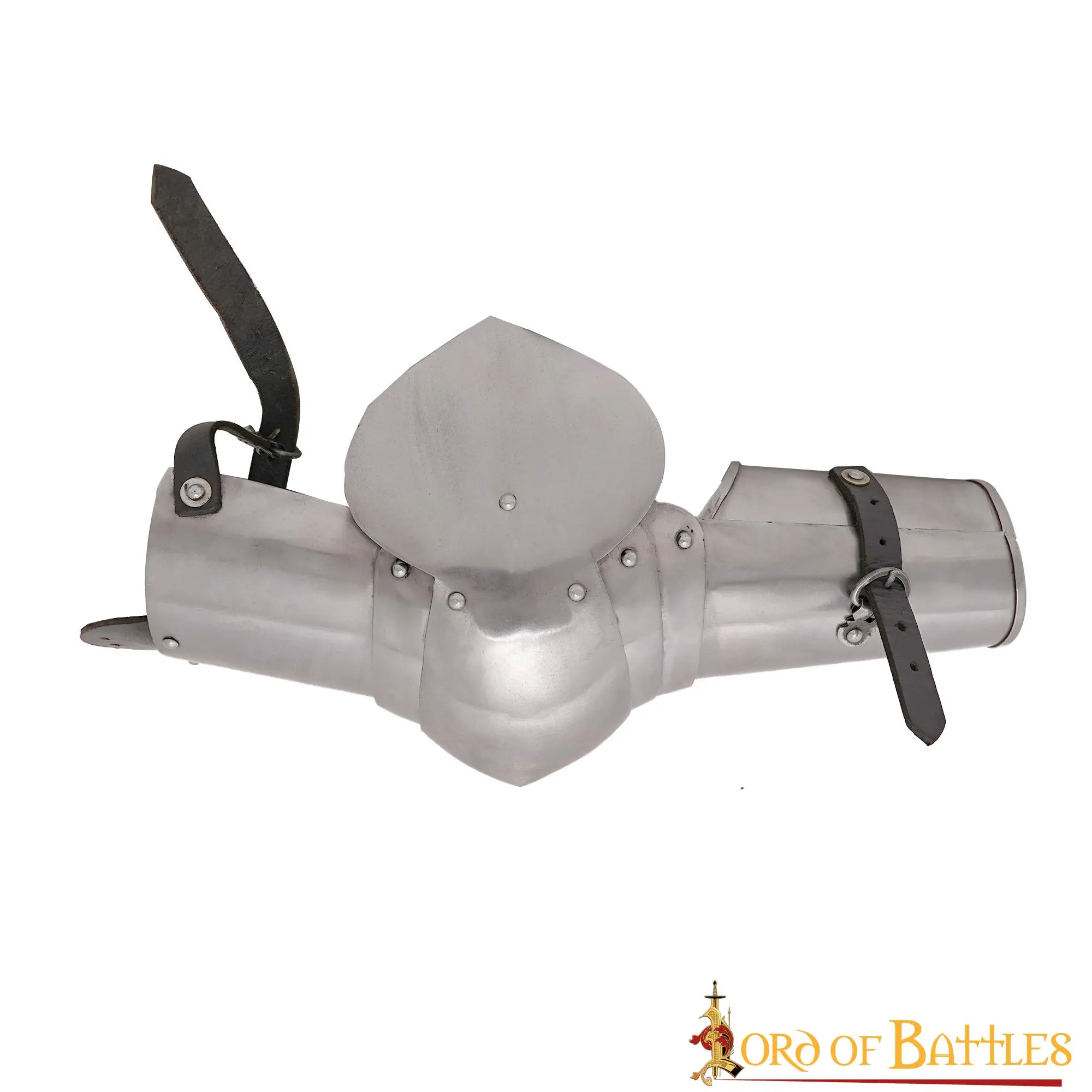 Medieval Italian Steel Arms Armor Fully Functional Vambraces 16 Gauge - Image 2