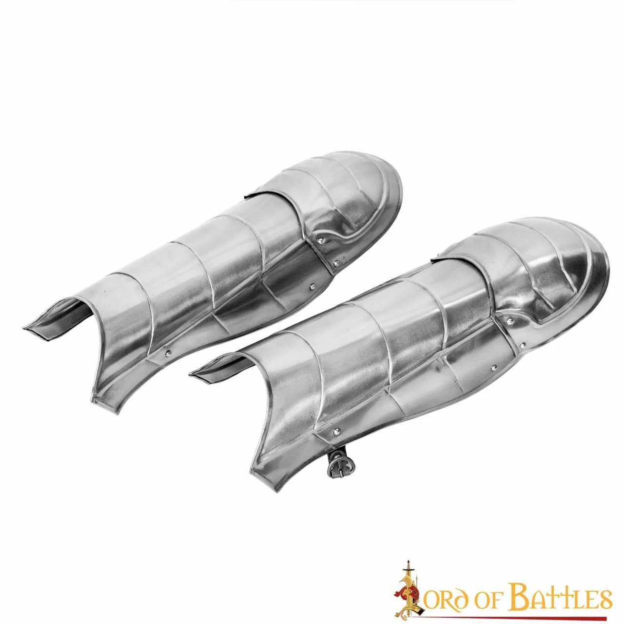 Medieval Fantasy Greaves With Included Knee Cops Poleyns 18 Gauge - Image 2