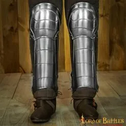 Medieval Fantasy Greaves With Included Knee Cops Poleyns 18 Gauge