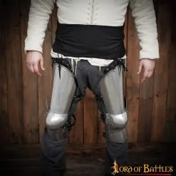Late Medieval Knight Steel Leg Armor 16 Gauge