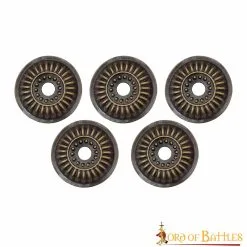 Loose Antique Brass Washers In Set Of 5