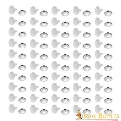 12mm Steel Tich Buttons Set Of 50