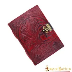 Tree Of Life Genuine Leather Journal With Antique Brass Lock Diary Notes