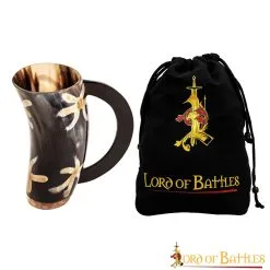 Medieval Viking Drinking Horn Beer Mug Handcrafted Genuine Ox Horn