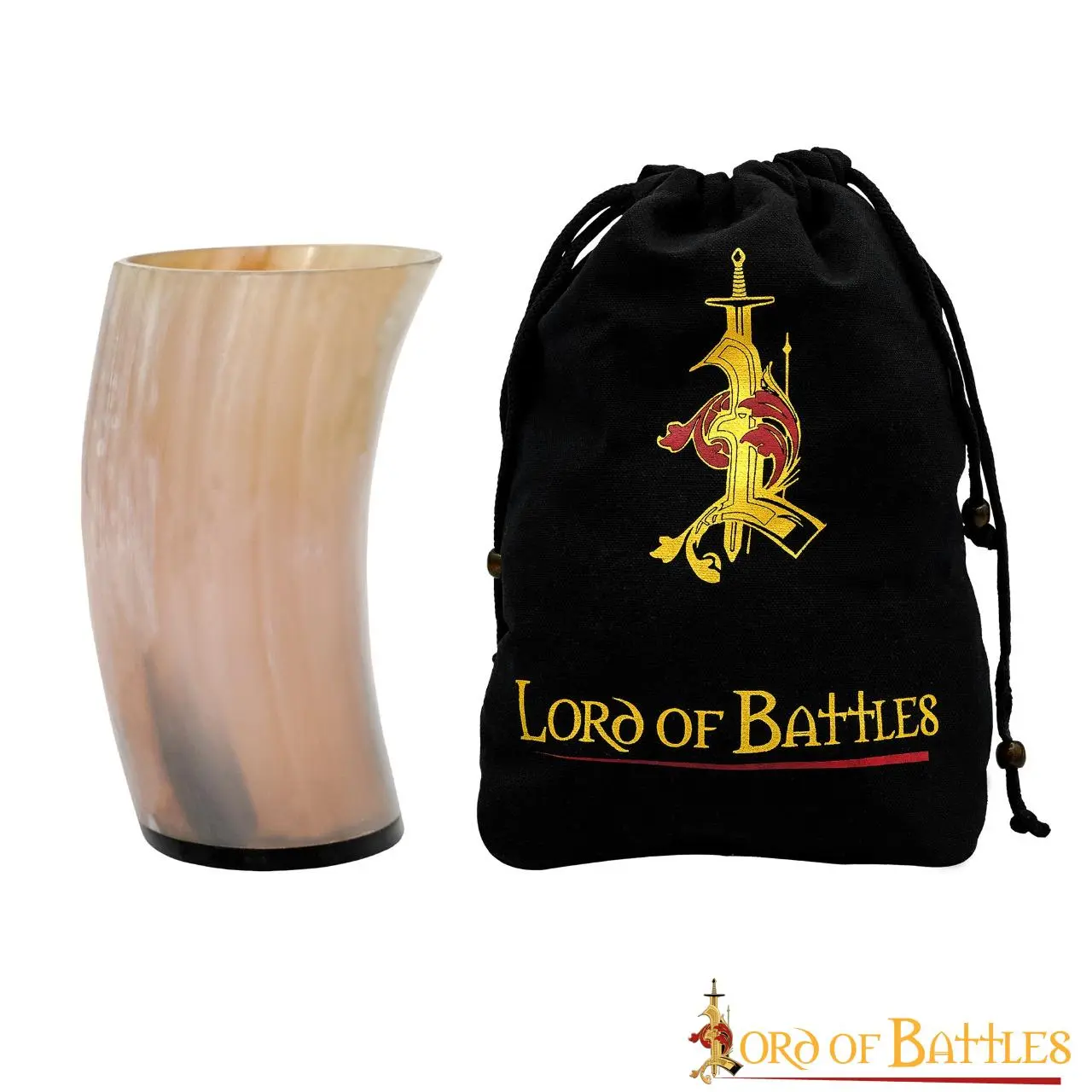 Medieval Viking Horn Tumbler Beer Mug Handcrafted Genuine Ox Horn