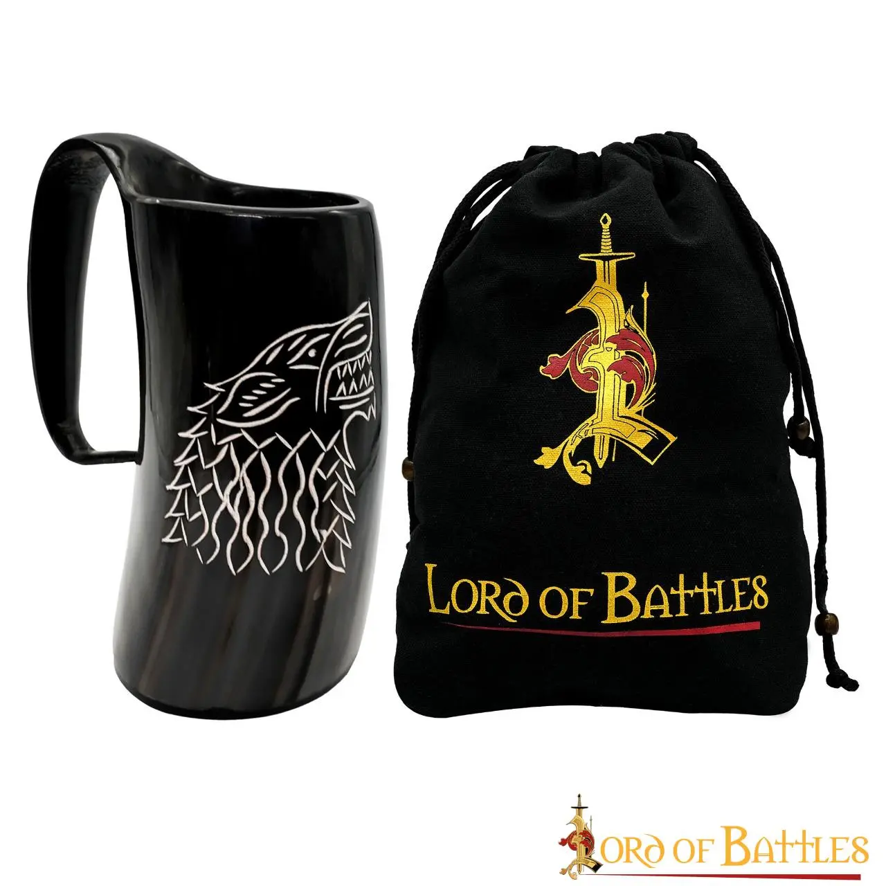 Medieval Viking Horn Tankard Beer Mug Handcrafted Genuine Ox Horn