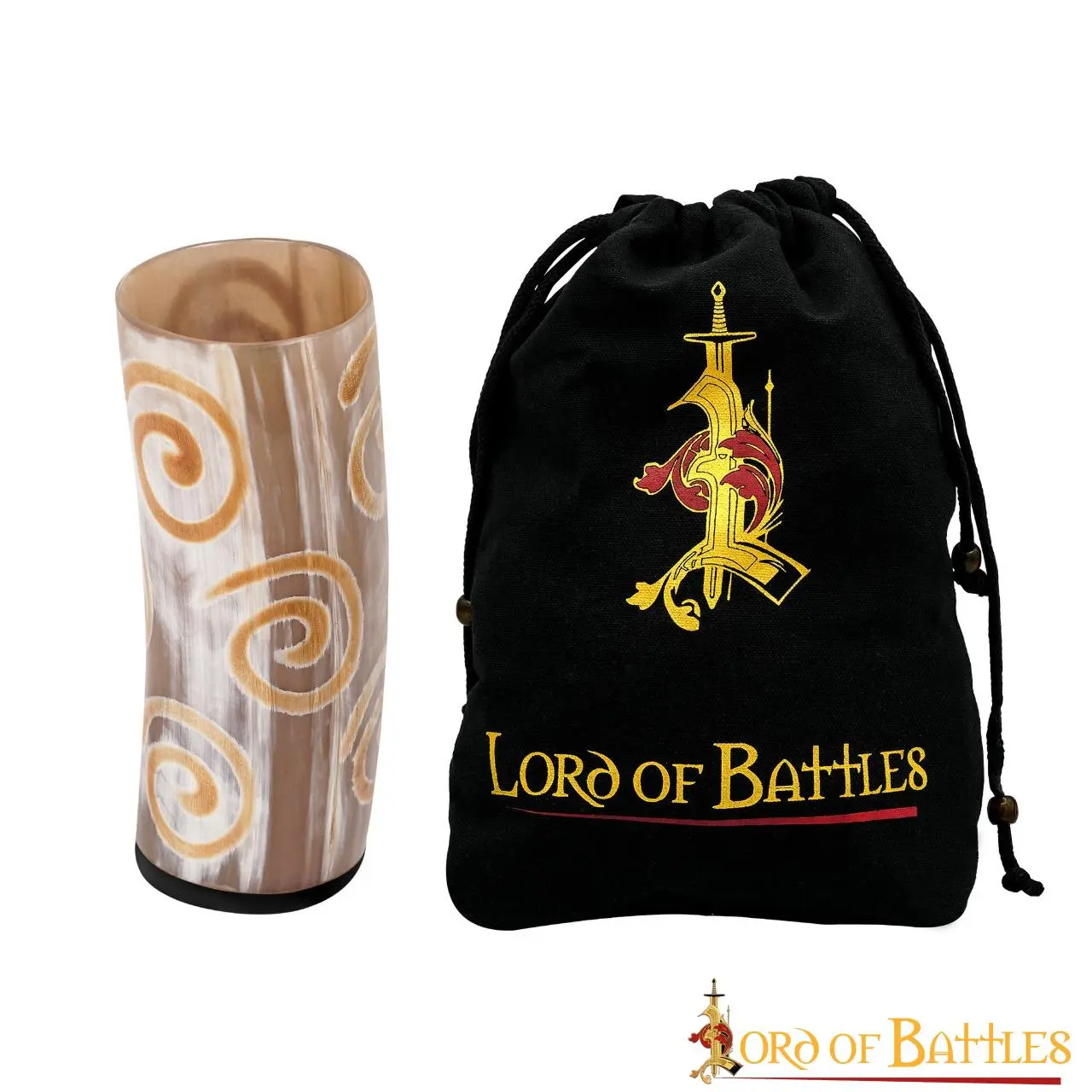 Medieval Viking Horn Tumbler Beer Mug Handcrafted Genuine Ox Horn