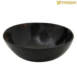 Mythrojan Hand Crafted Small Serving Natural Ox Horn Bowl Polished Finish