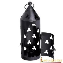 Medieval Adventure Candle Lantern Hand Forged Iron Functional Accessory