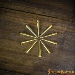 Medieval Pure Solid Brass Aiglets Set Of 10